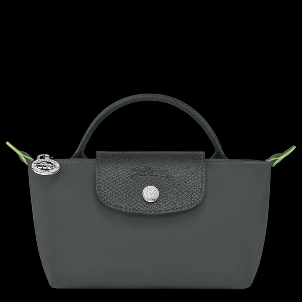 Graphite Le Pliage Green Pouch with handle